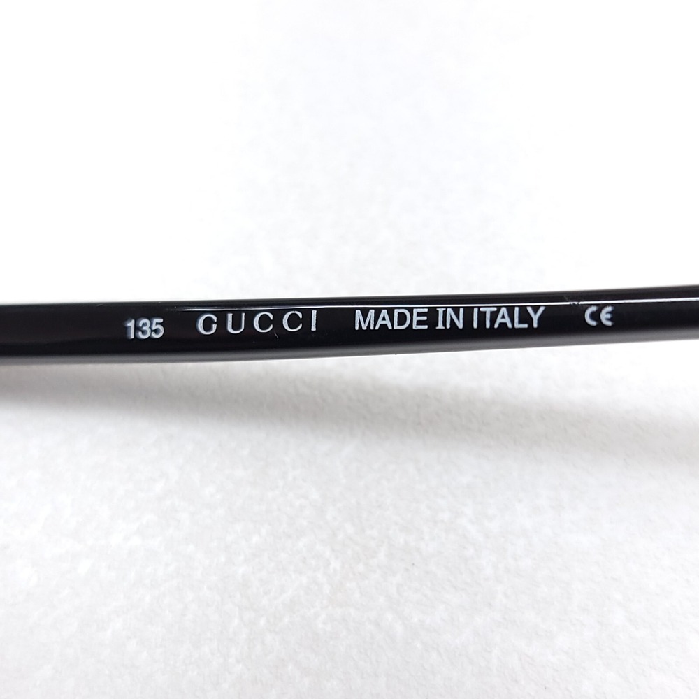 Gucci GG 1668 836 Womens Oval Eyeglass Frames Gunmetal Silver‎ 135 Italy - Picture 4 of 8